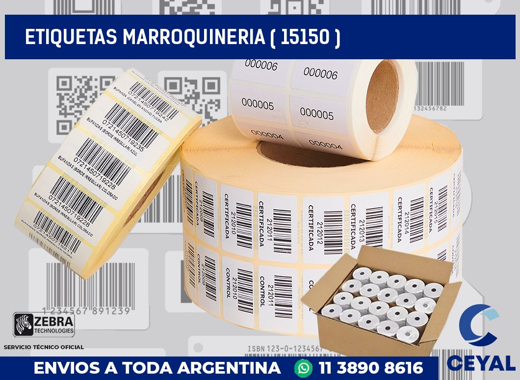 ETIQUETAS MARROQUINERIA ( 15150 )