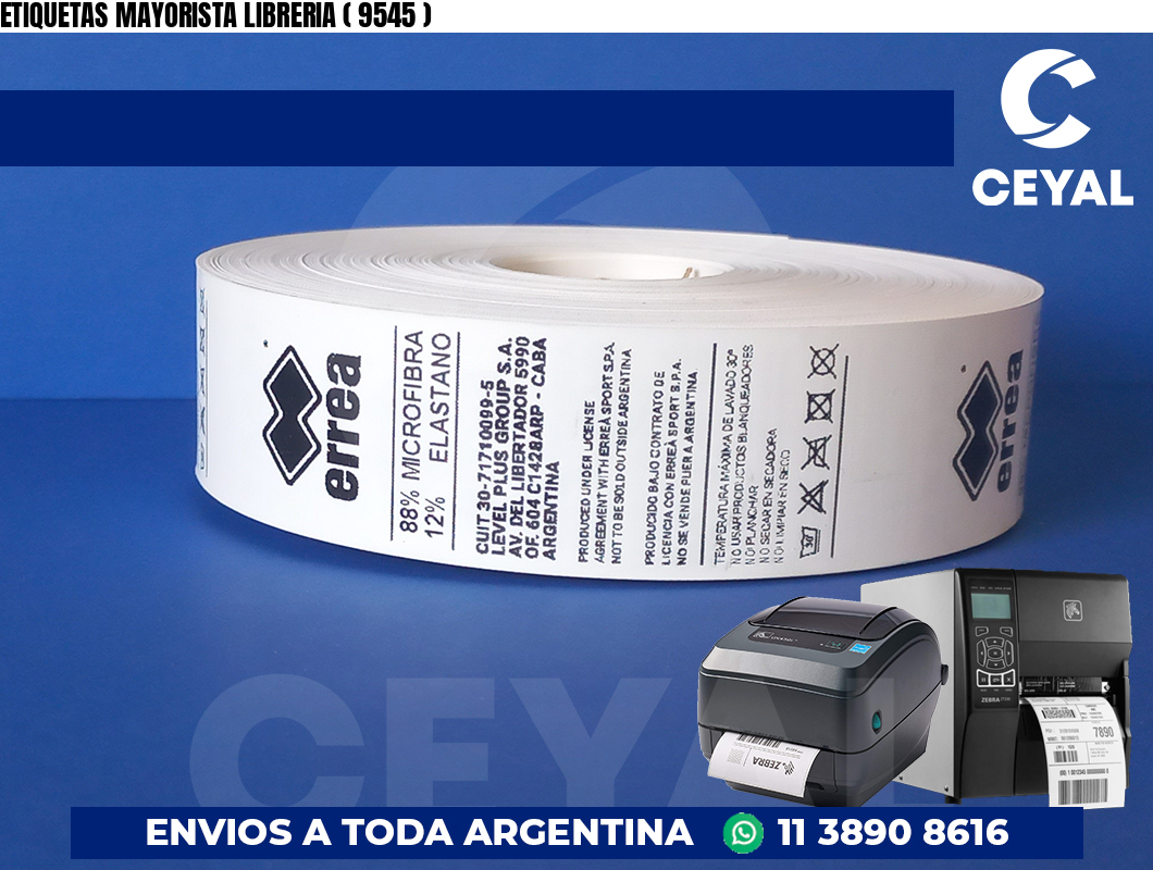 ETIQUETAS MAYORISTA LIBRERIA ( 9545 )