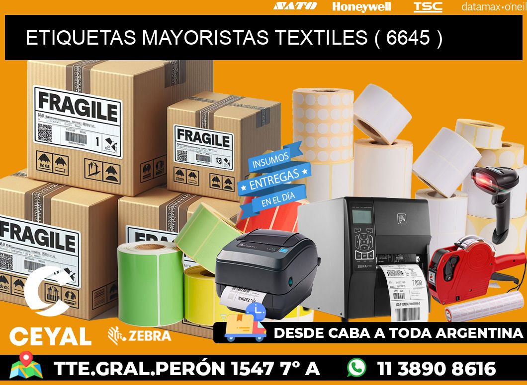 ETIQUETAS MAYORISTAS TEXTILES ( 6645 )