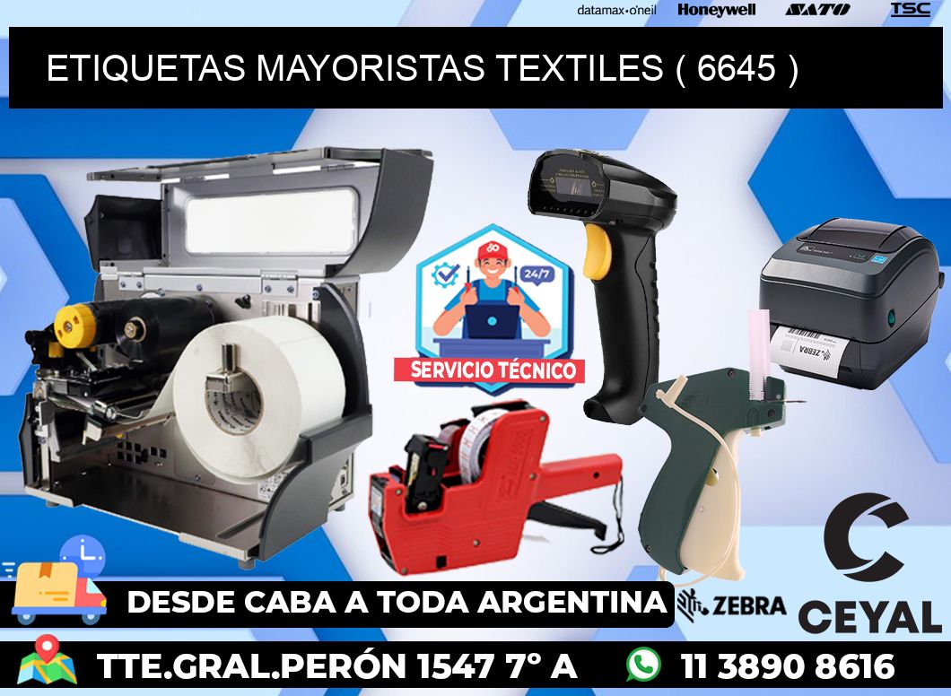 ETIQUETAS MAYORISTAS TEXTILES ( 6645 )