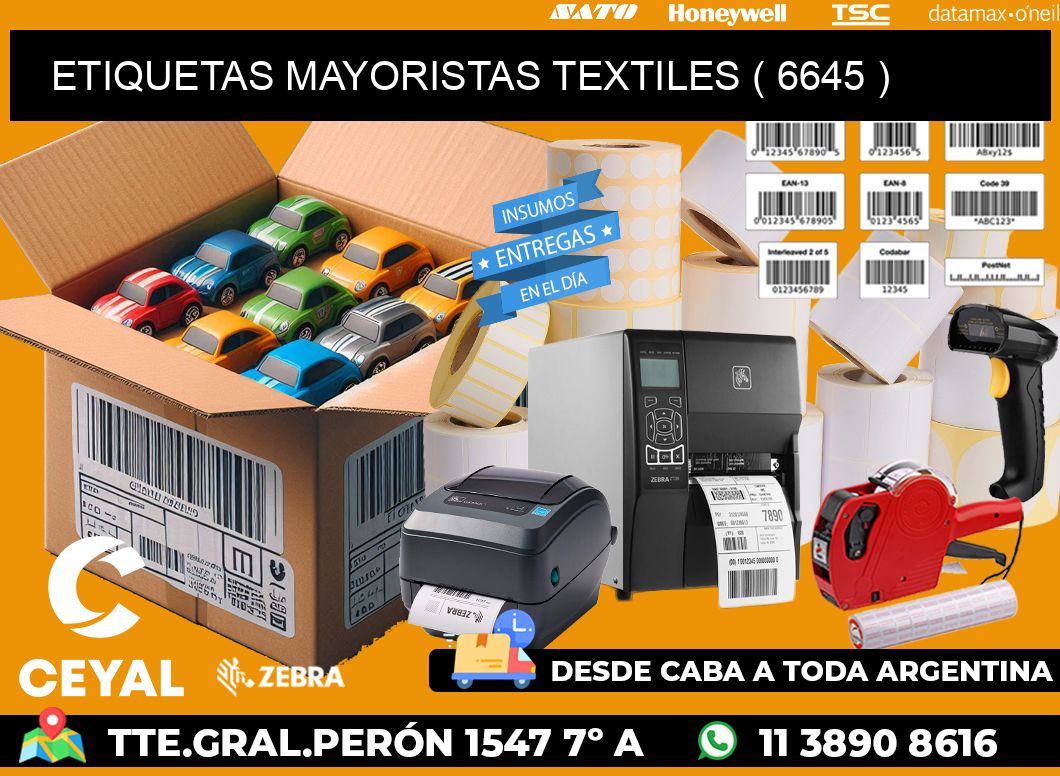ETIQUETAS MAYORISTAS TEXTILES ( 6645 )