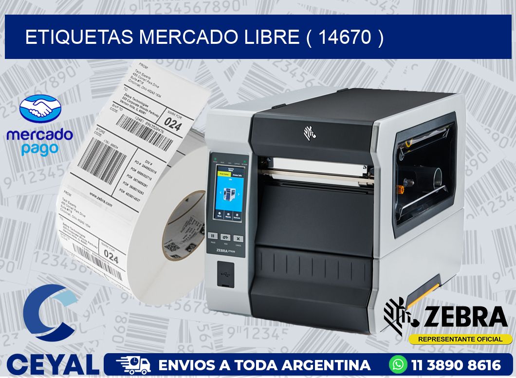 ETIQUETAS MERCADO LIBRE ( 14670 )