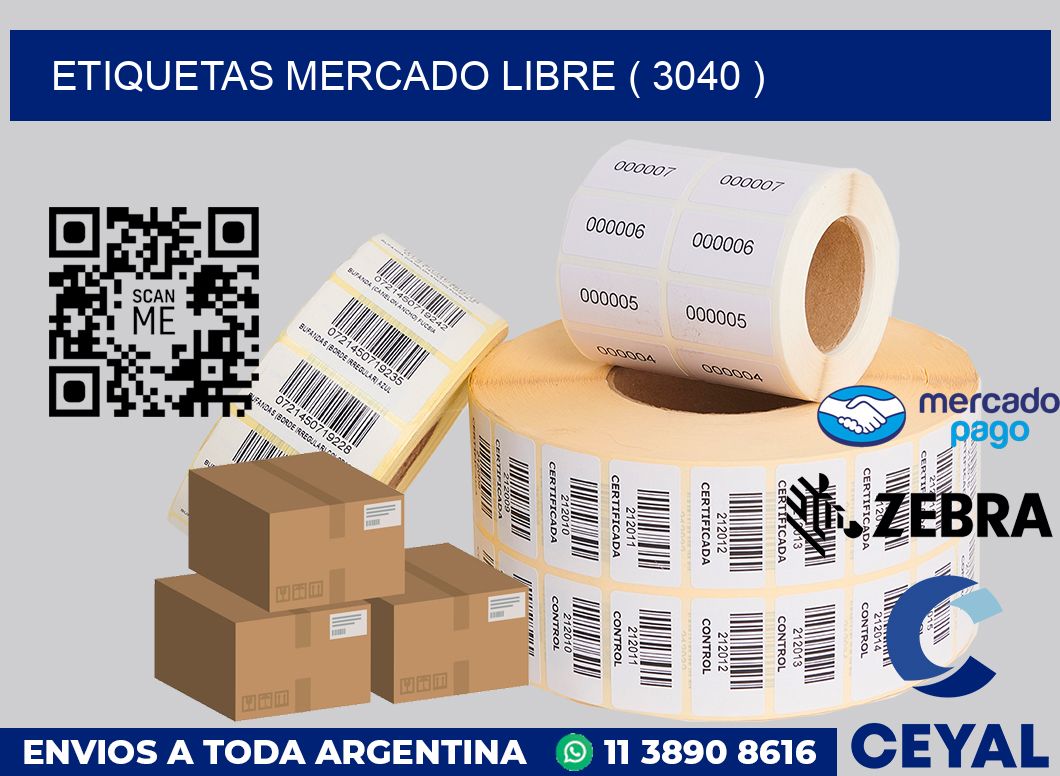 ETIQUETAS MERCADO LIBRE ( 3040 )