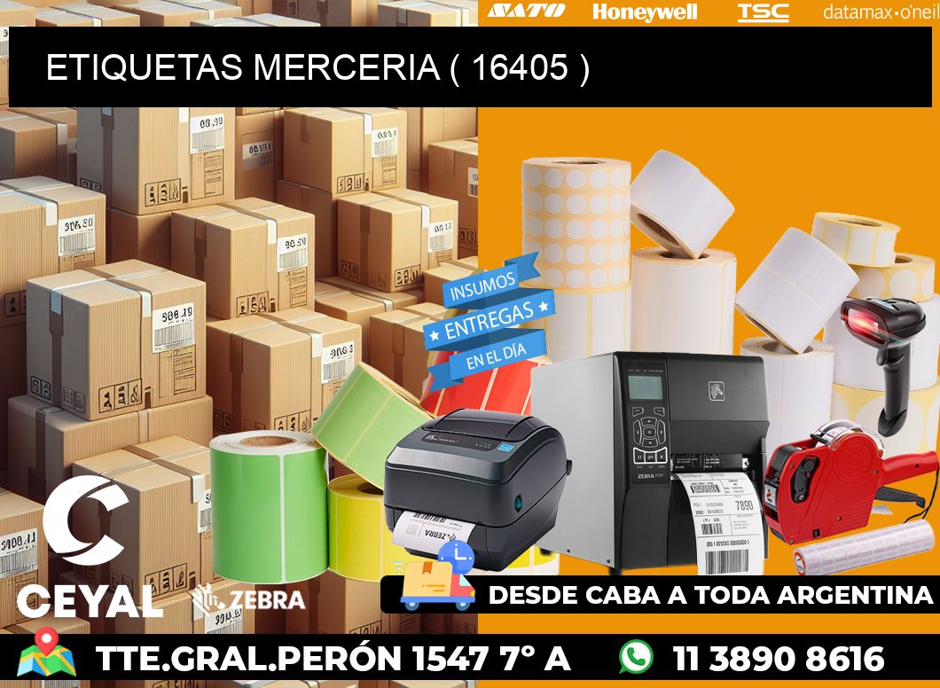 ETIQUETAS MERCERIA ( 16405 )