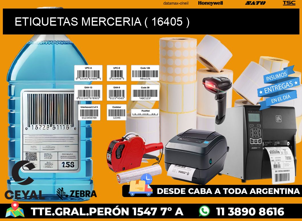 ETIQUETAS MERCERIA ( 16405 )