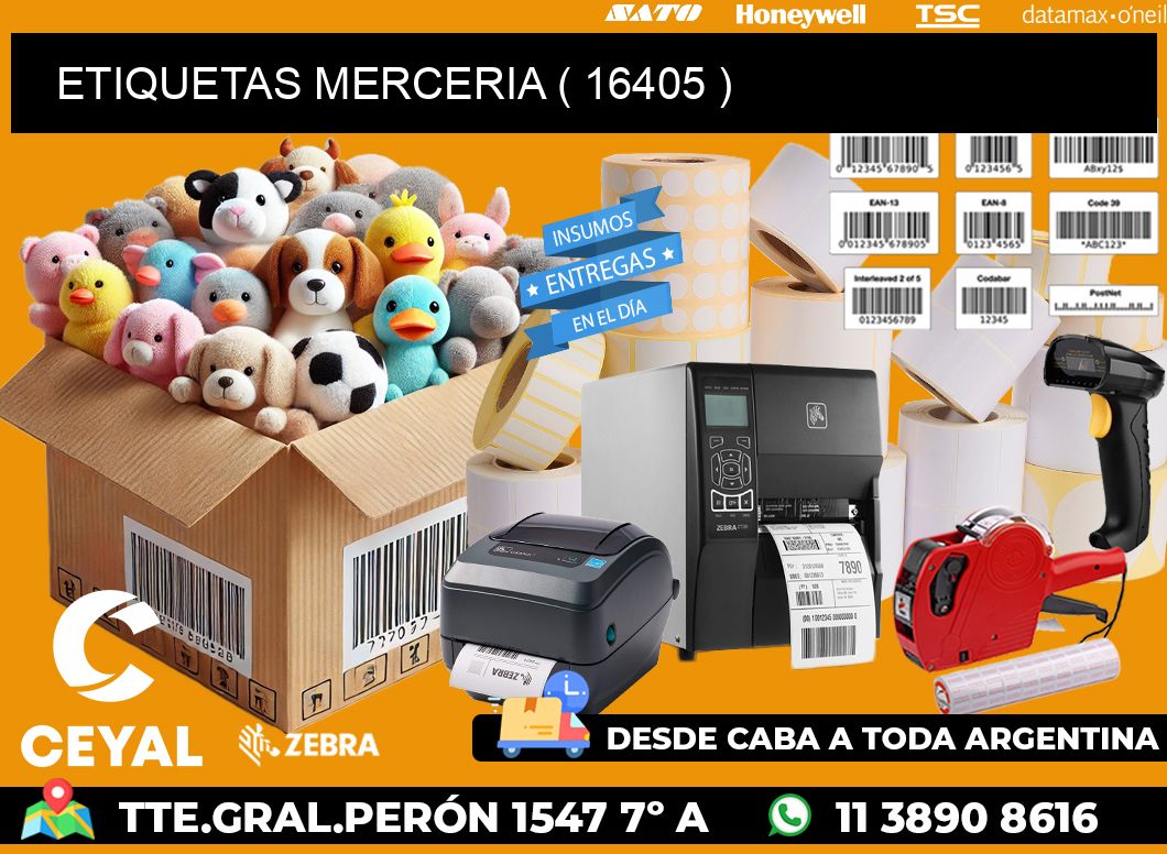 ETIQUETAS MERCERIA ( 16405 )