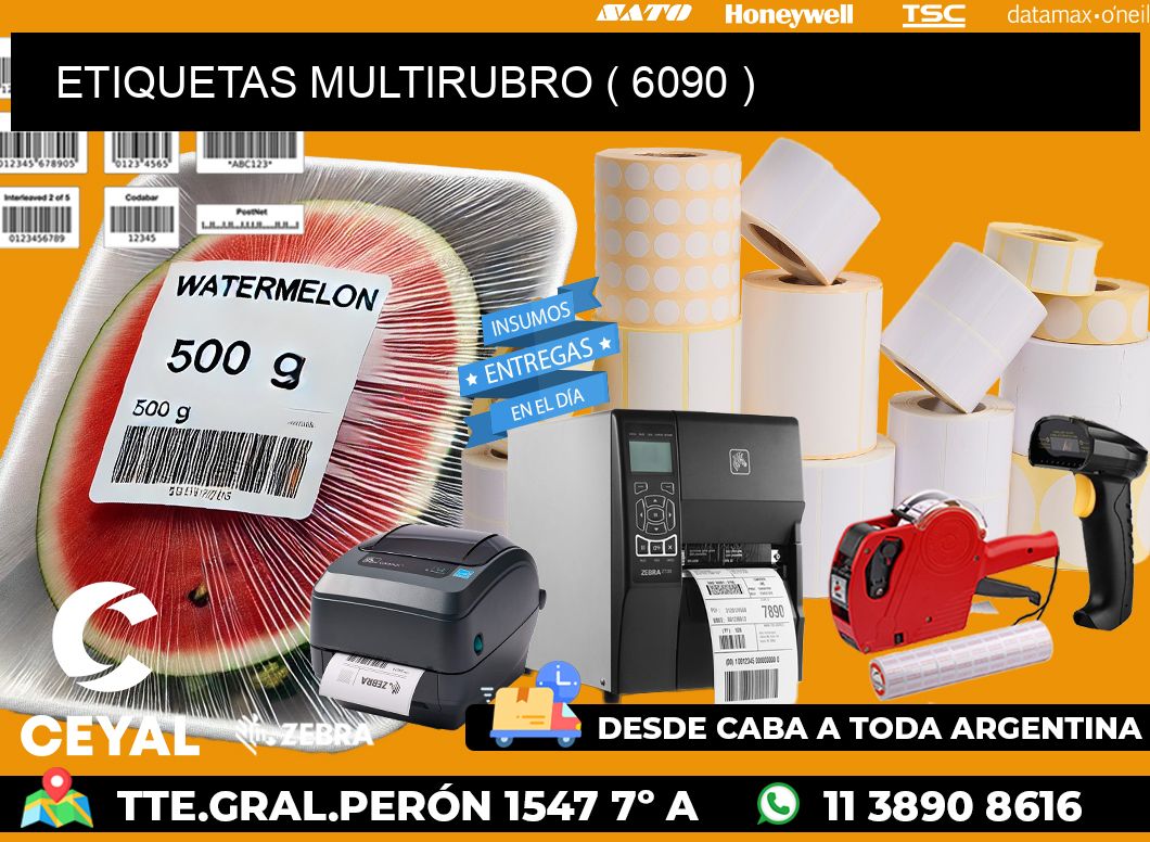 ETIQUETAS MULTIRUBRO ( 6090 )