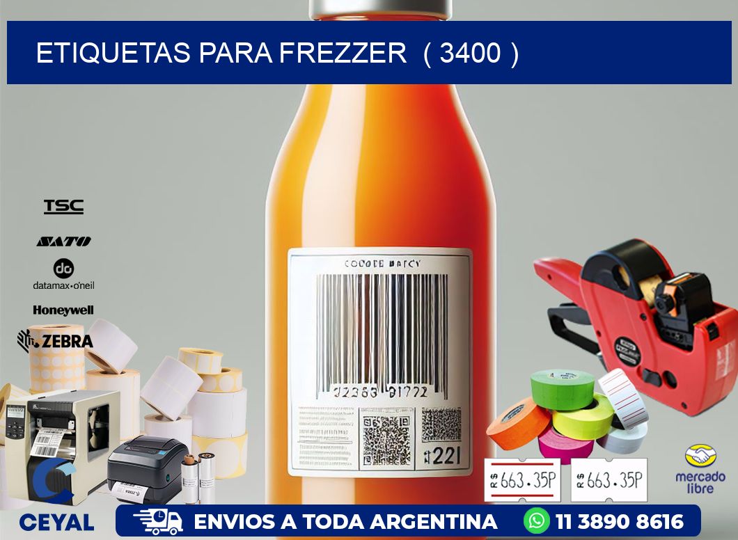 ETIQUETAS PARA FREZZER  ( 3400 )