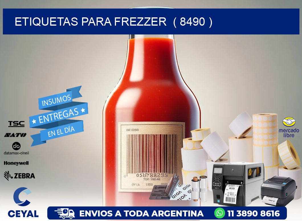 ETIQUETAS PARA FREZZER  ( 8490 )