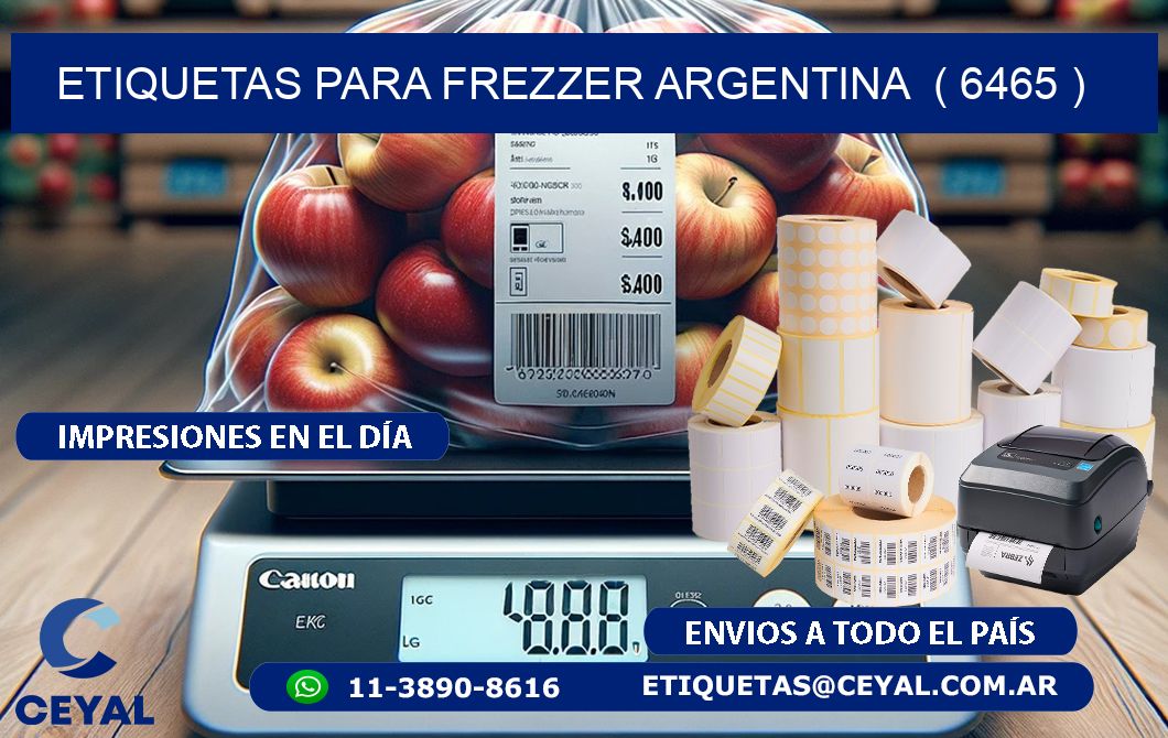 ETIQUETAS PARA FREZZER ARGENTINA  ( 6465 )