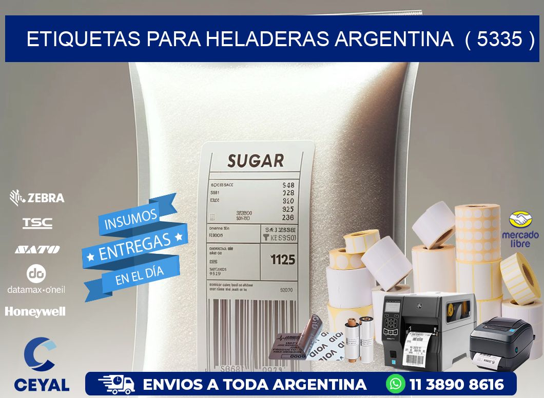 ETIQUETAS PARA HELADERAS ARGENTINA  ( 5335 )