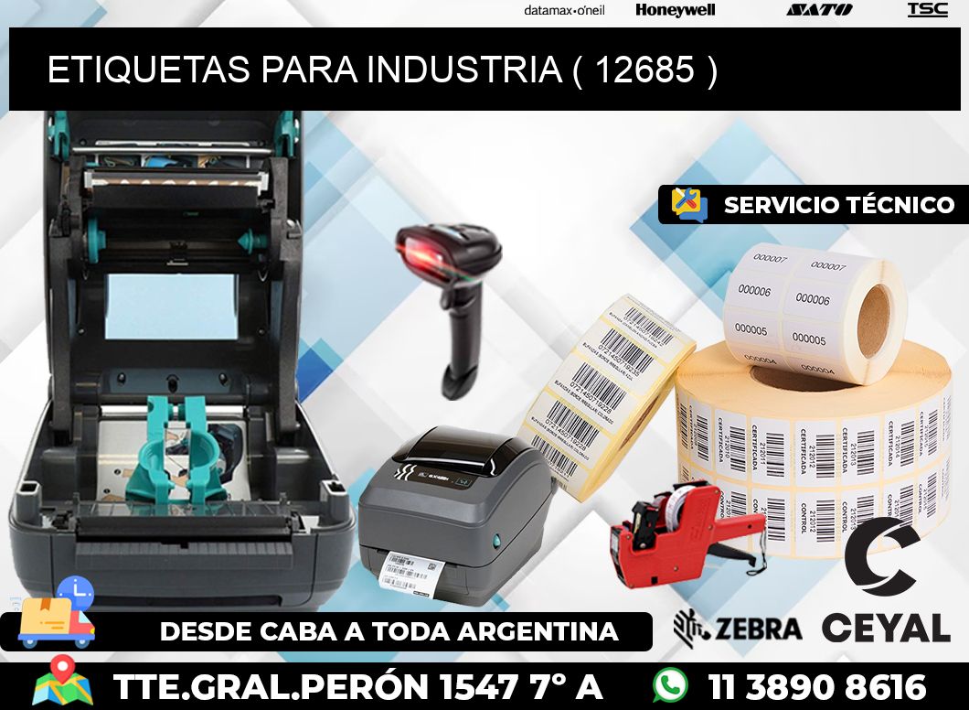 ETIQUETAS PARA INDUSTRIA ( 12685 )