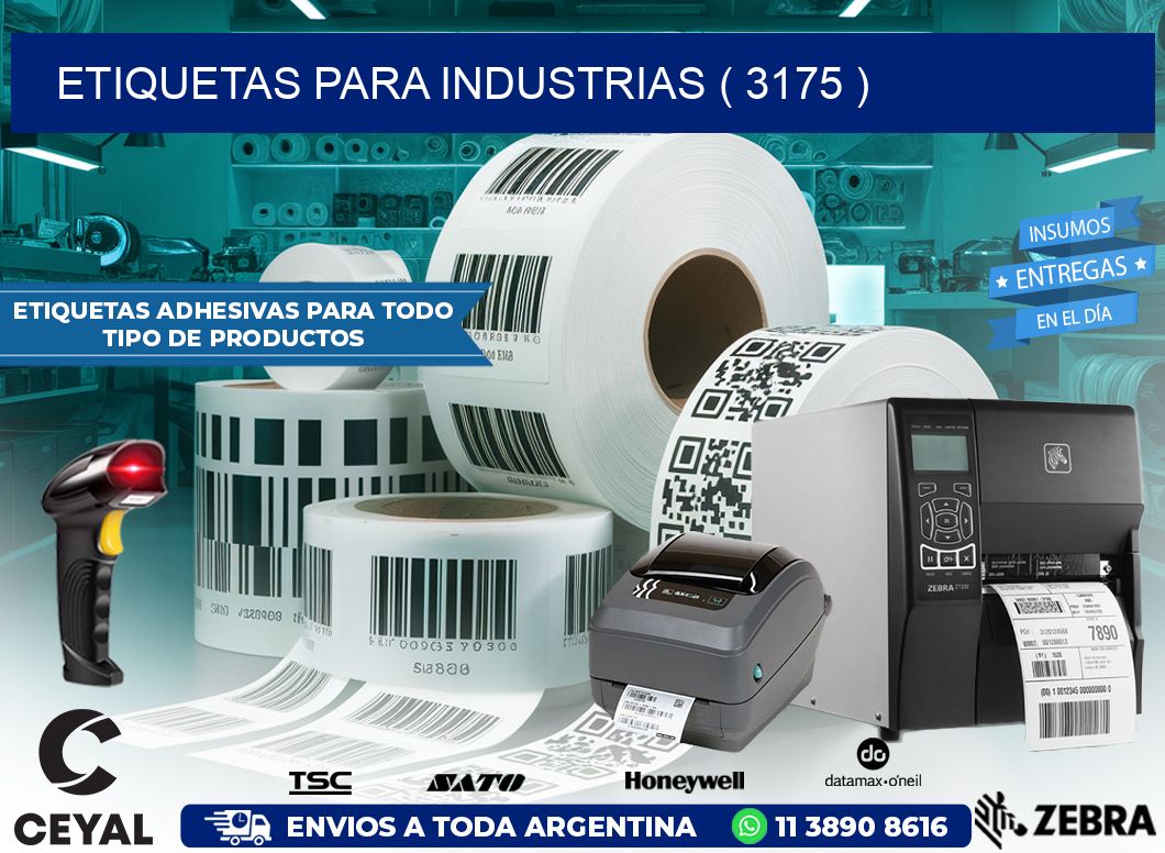 ETIQUETAS PARA INDUSTRIAS ( 3175 )