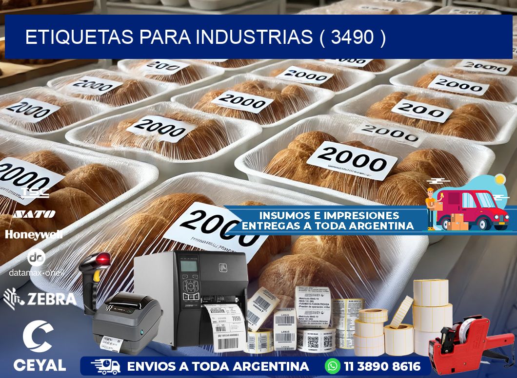 ETIQUETAS PARA INDUSTRIAS ( 3490 )