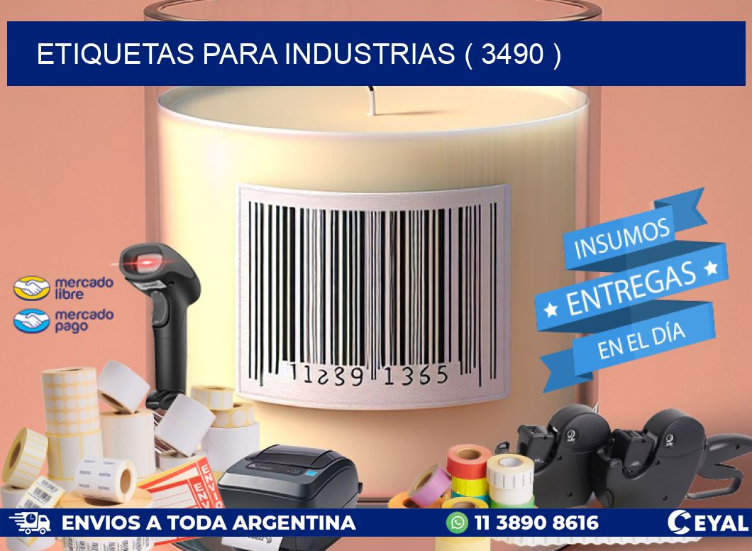 ETIQUETAS PARA INDUSTRIAS ( 3490 )