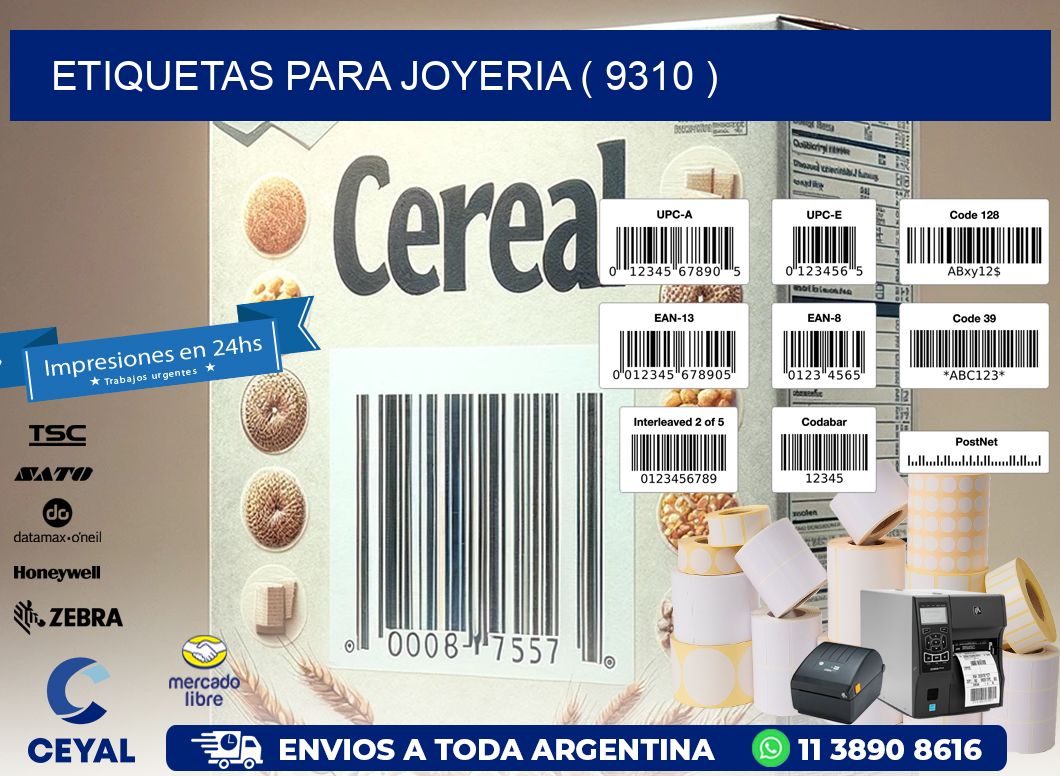 ETIQUETAS PARA JOYERIA ( 9310 )