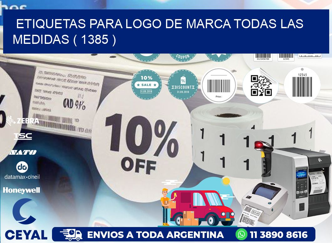ETIQUETAS PARA LOGO DE MARCA TODAS LAS MEDIDAS ( 1385 )
