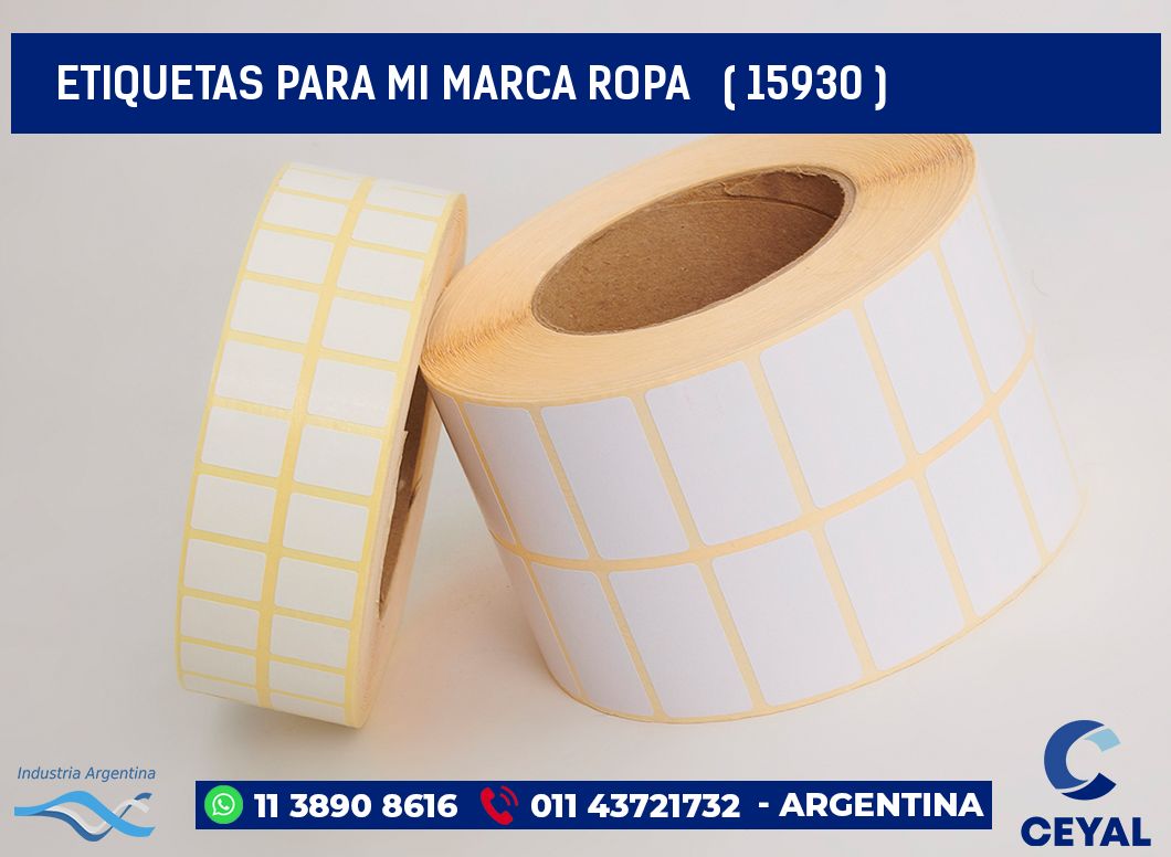 ETIQUETAS PARA MI MARCA ROPA   ( 15930 )