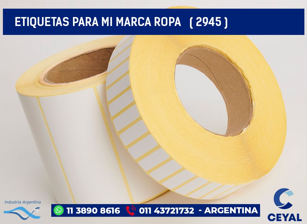 ETIQUETAS PARA MI MARCA ROPA   ( 2945 )
