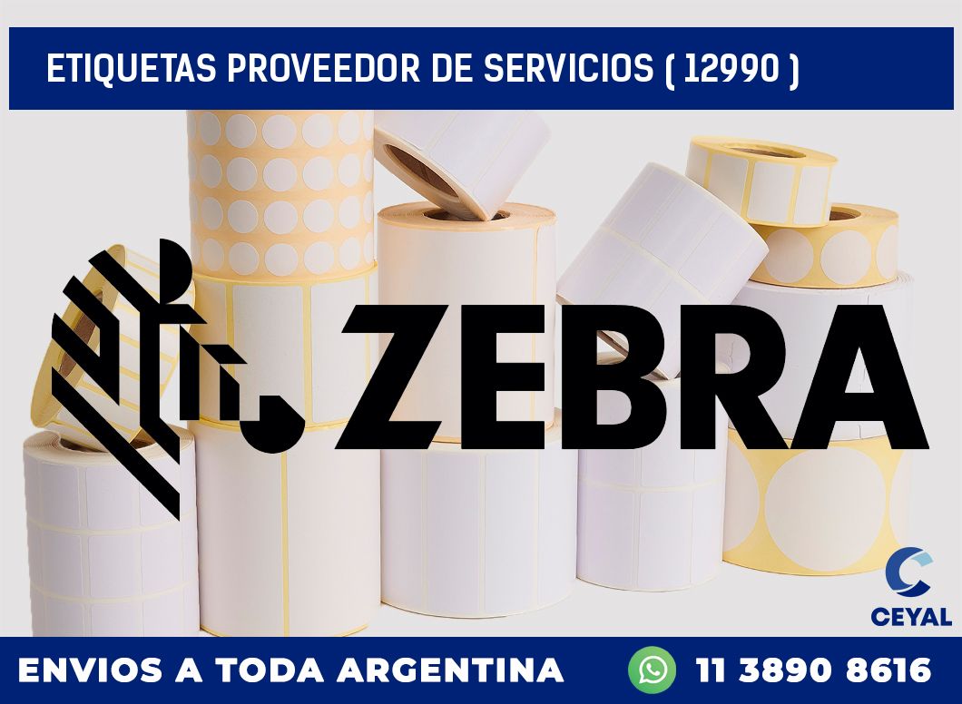 ETIQUETAS PROVEEDOR DE SERVICIOS ( 12990 )