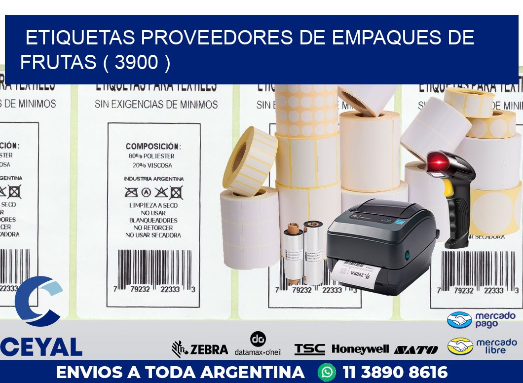 ETIQUETAS PROVEEDORES DE EMPAQUES DE FRUTAS ( 3900 )