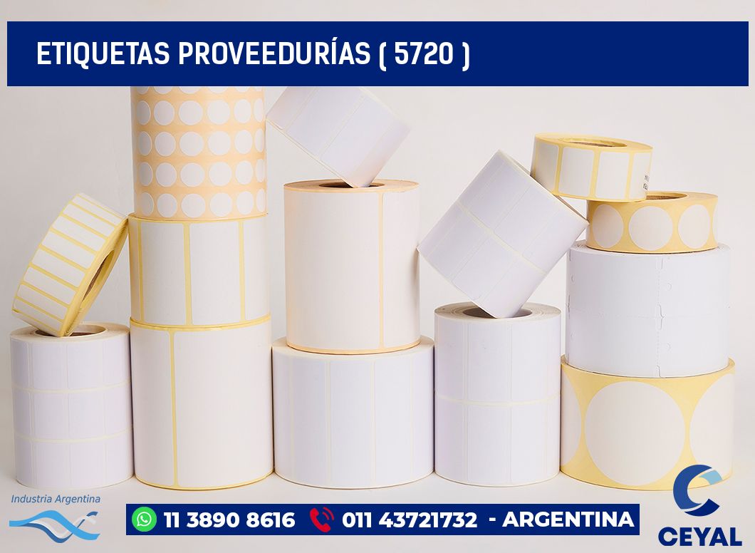 ETIQUETAS PROVEEDURÍAS ( 5720 )