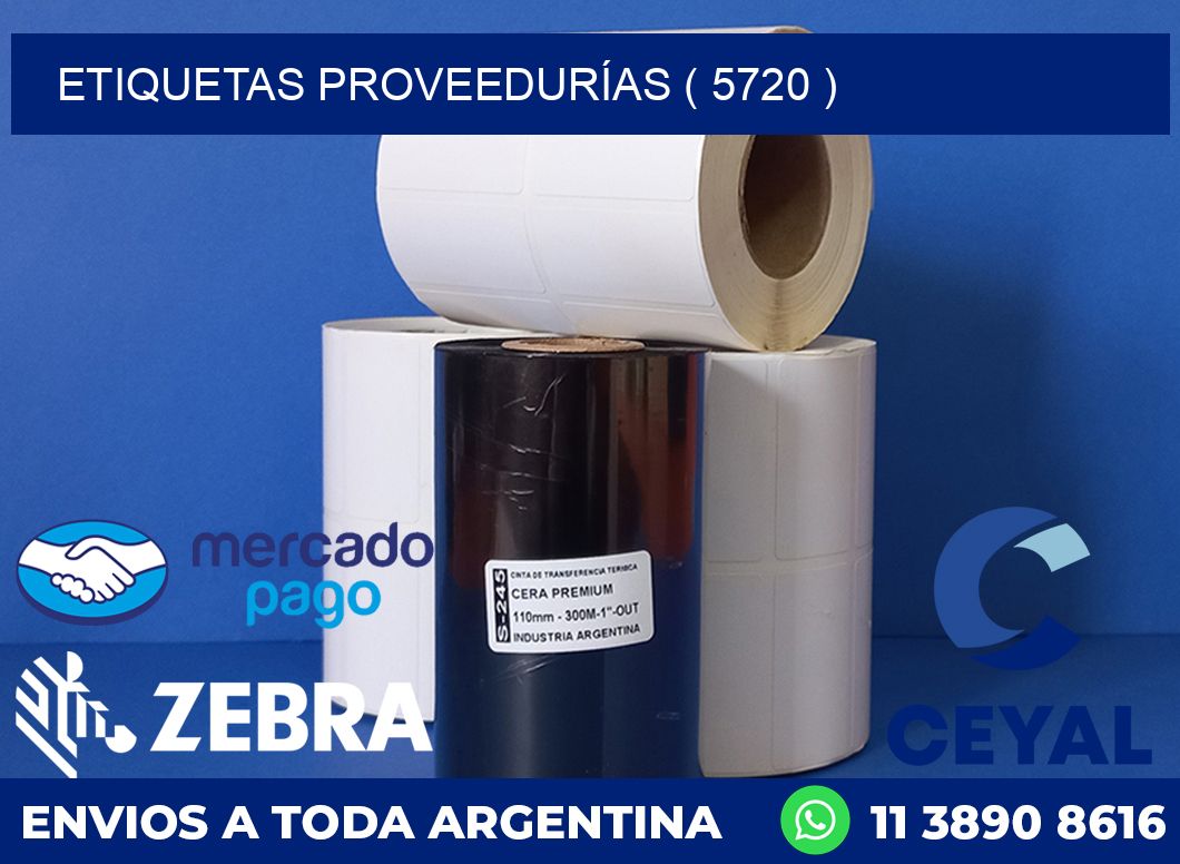 ETIQUETAS PROVEEDURÍAS ( 5720 )