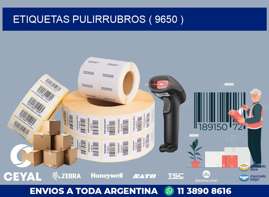 ETIQUETAS PULIRRUBROS ( 9650 )