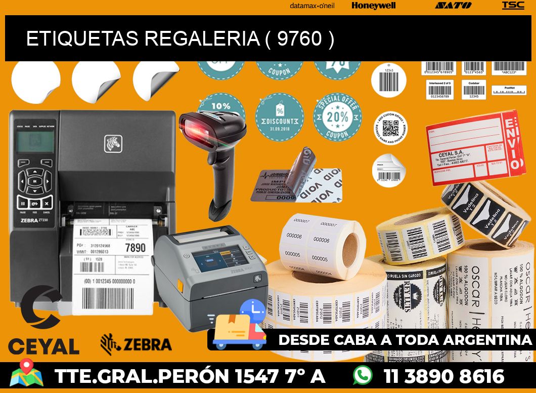 ETIQUETAS REGALERIA ( 9760 )