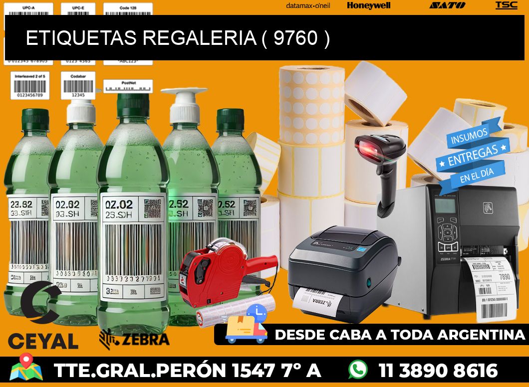 ETIQUETAS REGALERIA ( 9760 )