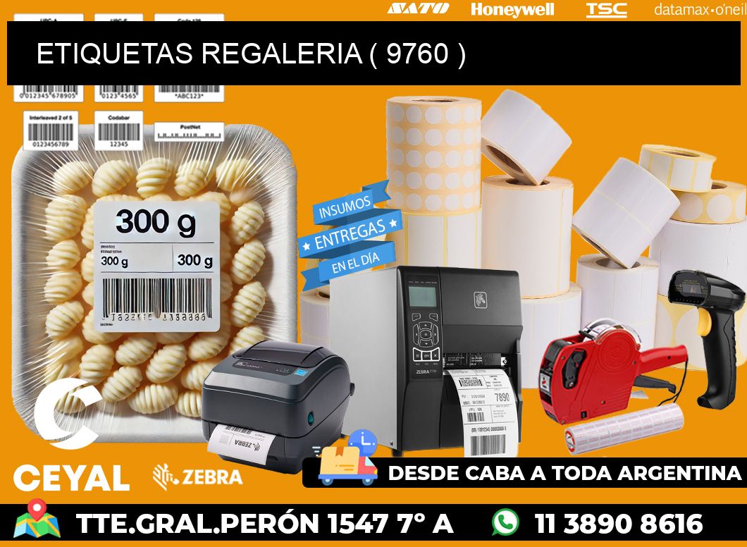 ETIQUETAS REGALERIA ( 9760 )