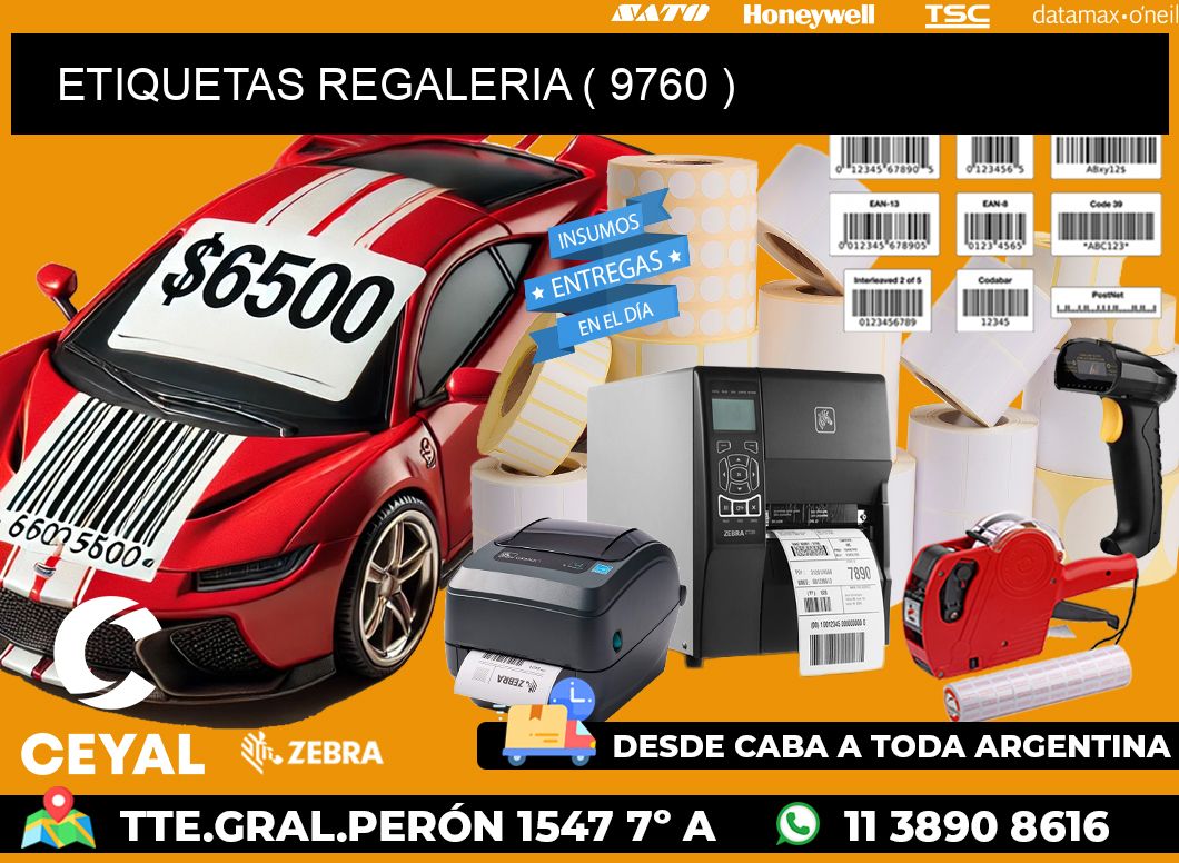 ETIQUETAS REGALERIA ( 9760 )