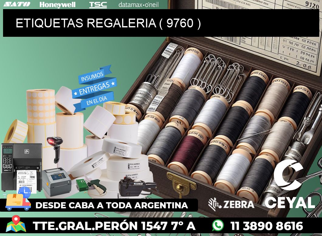 ETIQUETAS REGALERIA ( 9760 )