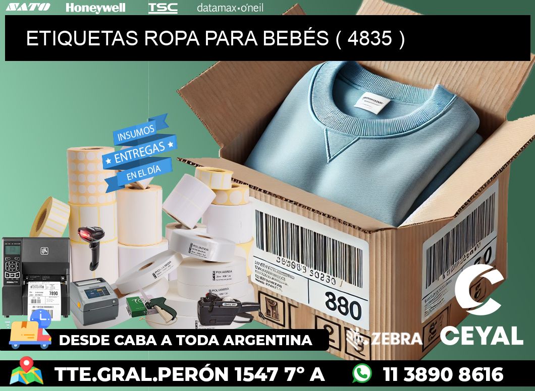 ETIQUETAS ROPA PARA BEBÉS ( 4835 )