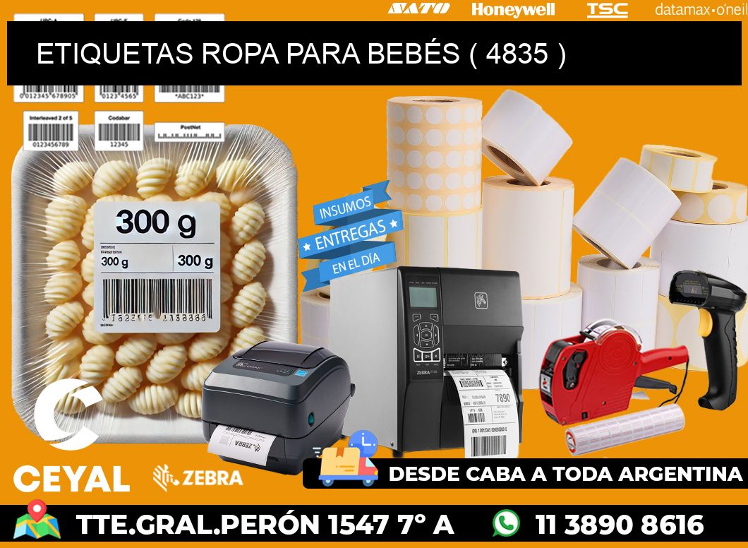 ETIQUETAS ROPA PARA BEBÉS ( 4835 )