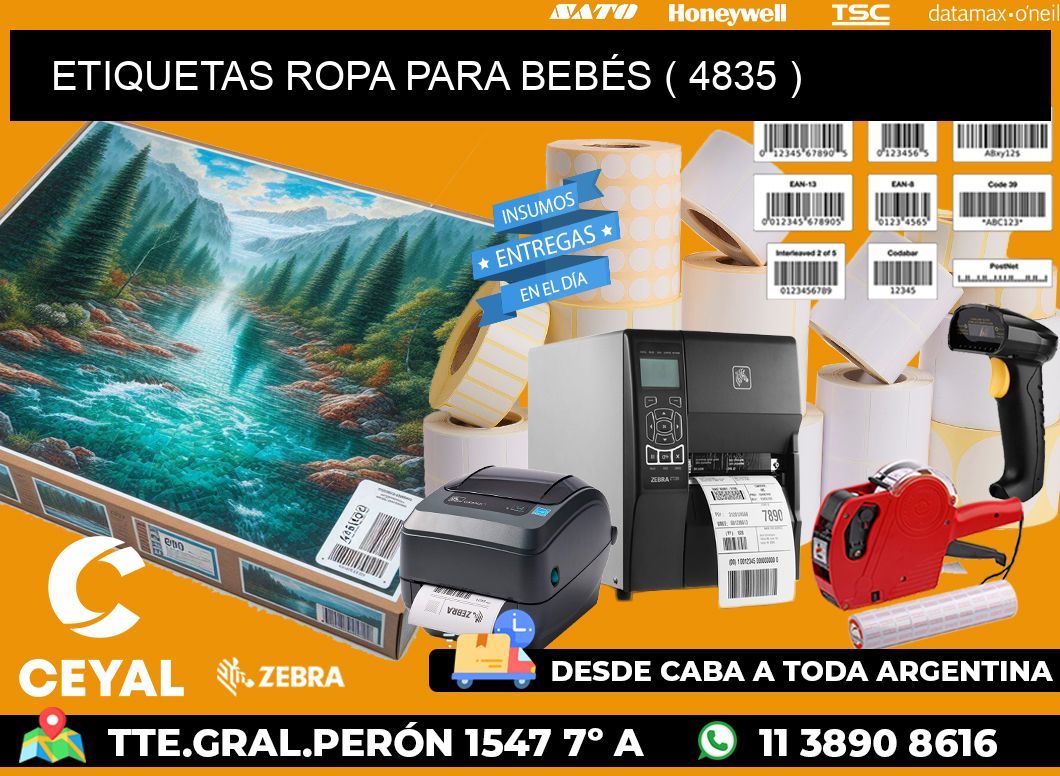 ETIQUETAS ROPA PARA BEBÉS ( 4835 )