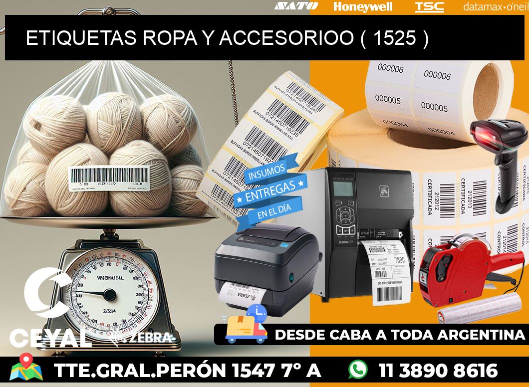 ETIQUETAS ROPA Y ACCESORIOO ( 1525 )