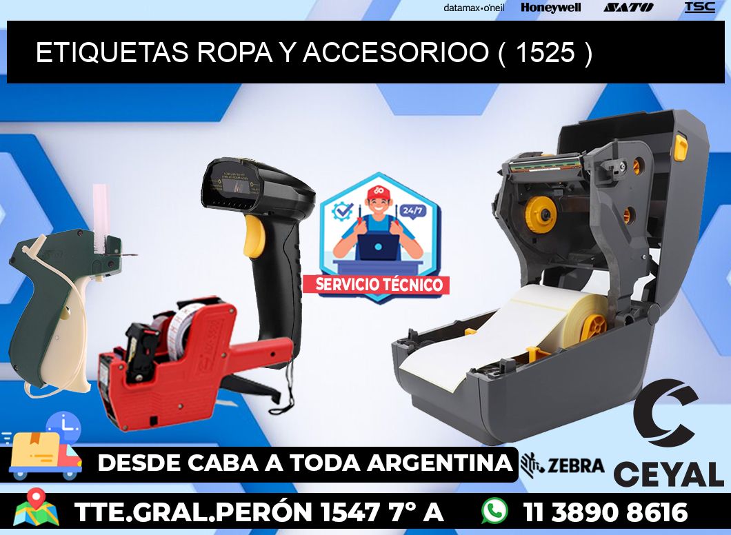 ETIQUETAS ROPA Y ACCESORIOO ( 1525 )