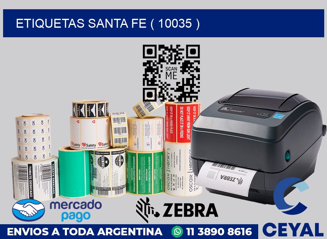 ETIQUETAS SANTA FE ( 10035 )