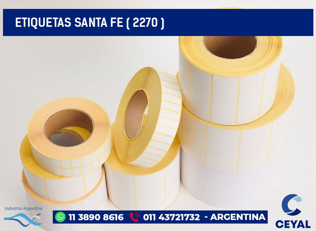 ETIQUETAS SANTA FE ( 2270 )