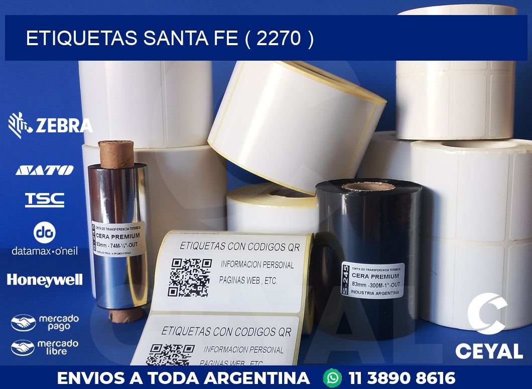 ETIQUETAS SANTA FE ( 2270 )