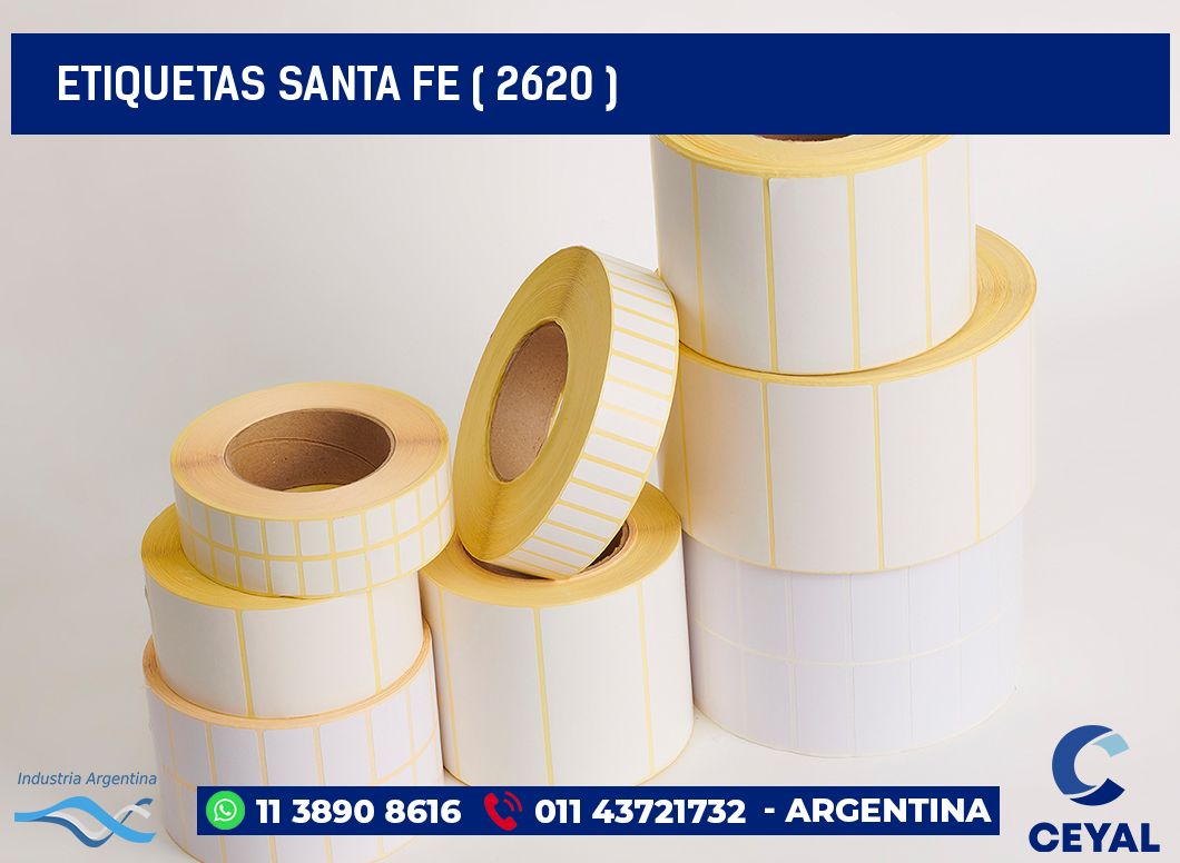 ETIQUETAS SANTA FE ( 2620 )