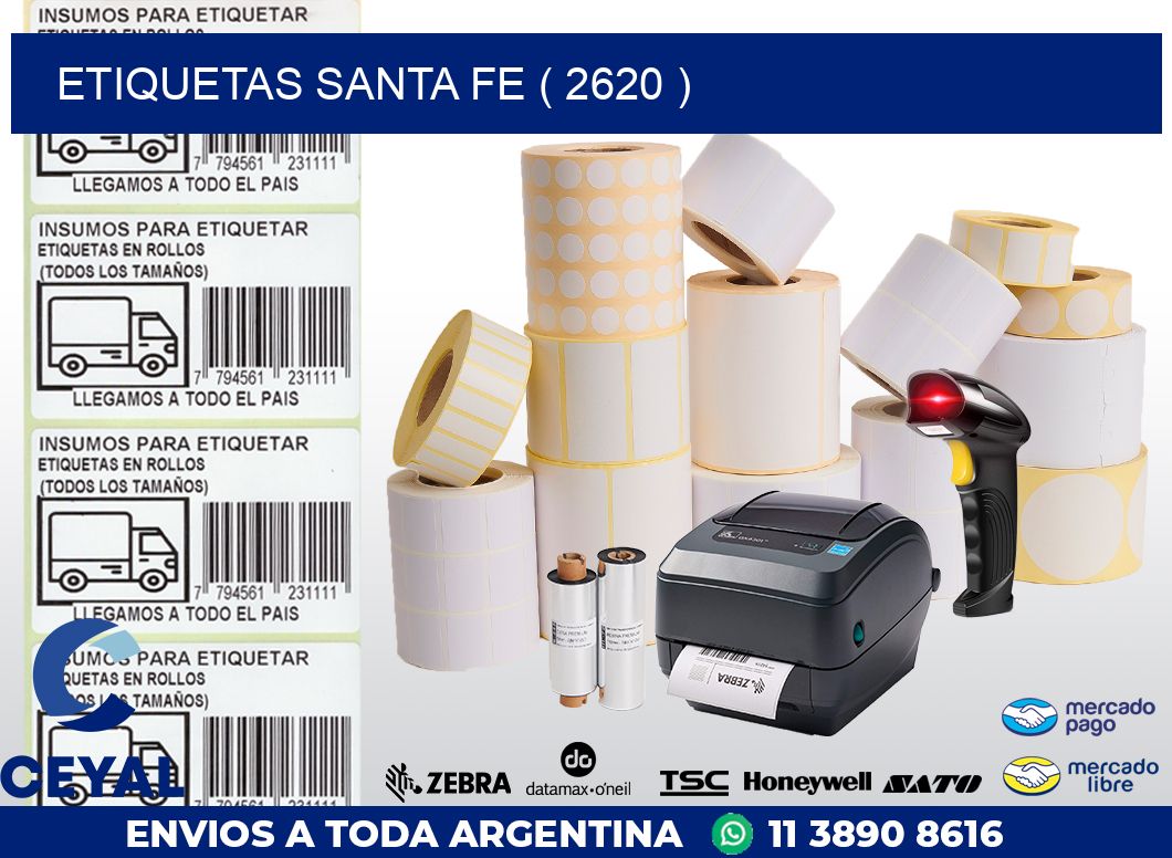 ETIQUETAS SANTA FE ( 2620 )