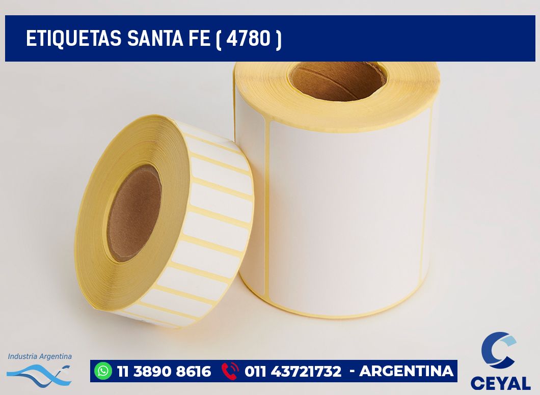 ETIQUETAS SANTA FE ( 4780 )