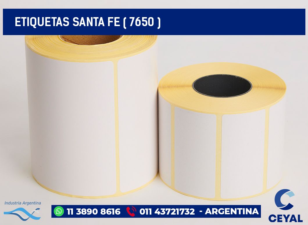 ETIQUETAS SANTA FE ( 7650 )