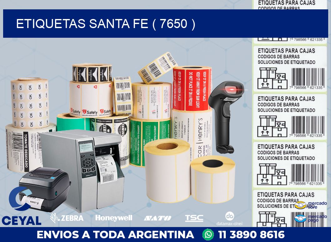 ETIQUETAS SANTA FE ( 7650 )