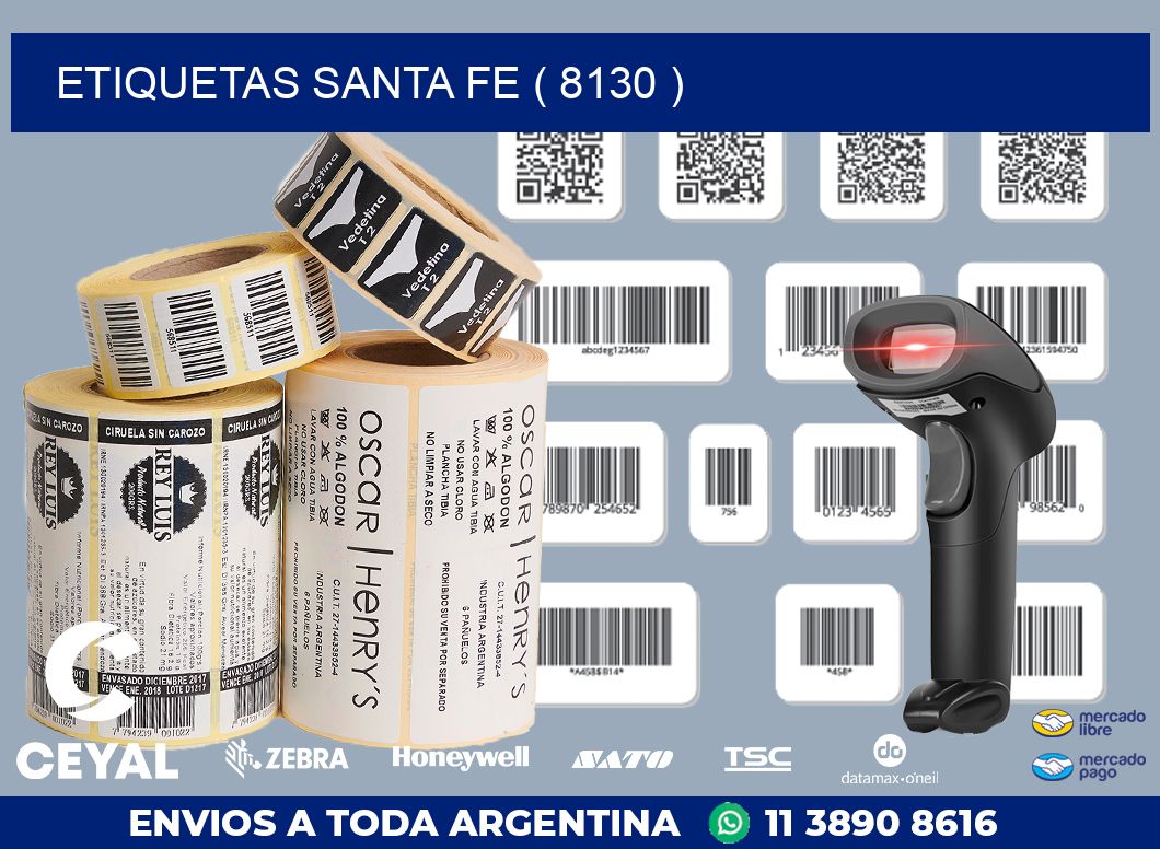 ETIQUETAS SANTA FE ( 8130 )
