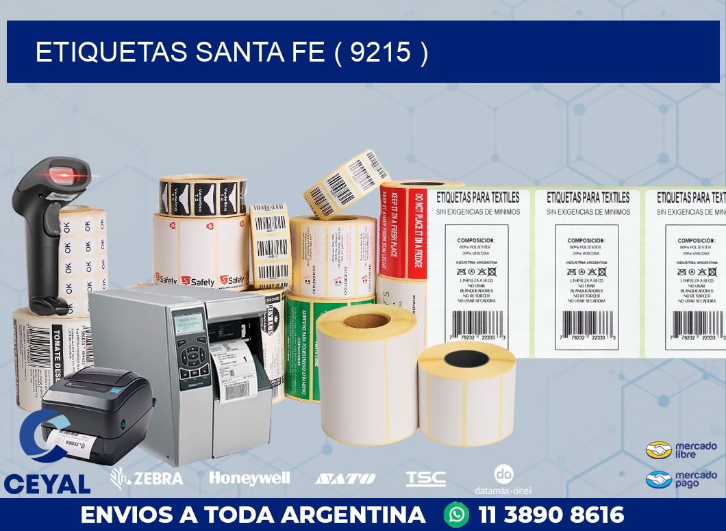 ETIQUETAS SANTA FE ( 9215 )