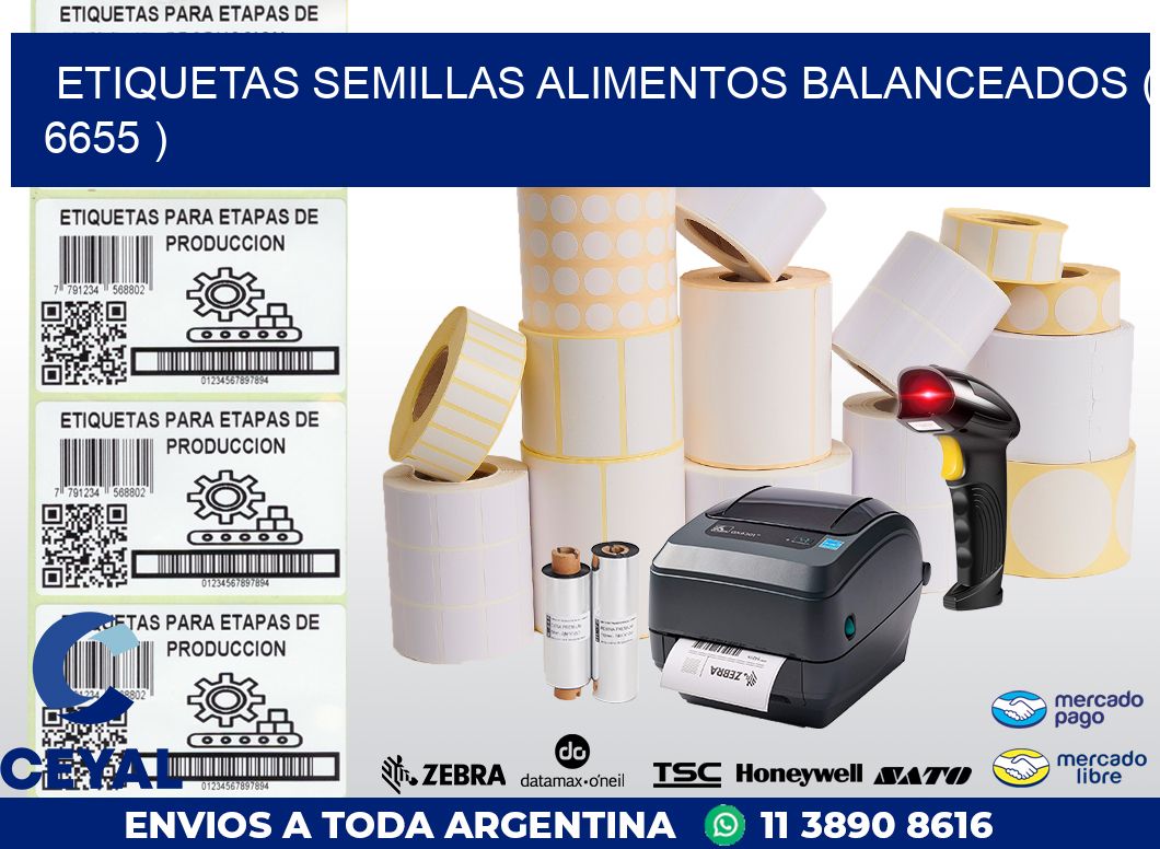 ETIQUETAS SEMILLAS ALIMENTOS BALANCEADOS ( 6655 )