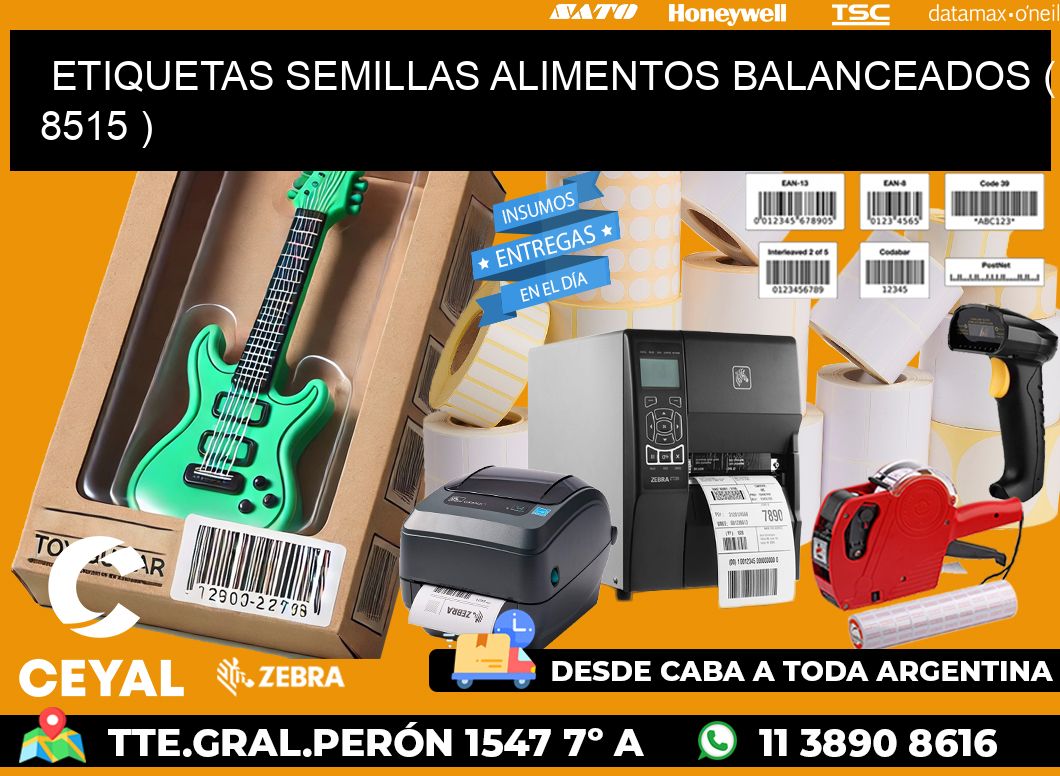 ETIQUETAS SEMILLAS ALIMENTOS BALANCEADOS ( 8515 )